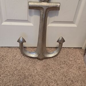 Silver Anchor Wall Decor
